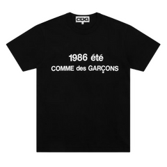 COMME des GARÇONS "1986 été COMME des GARÇONS" Shirt Black