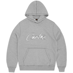 Corteiz Satin Allstarz Appliqué Hoodie Gray