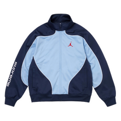 Supreme Jordan Tricot Zip Up Navy Blue / Baby Blue