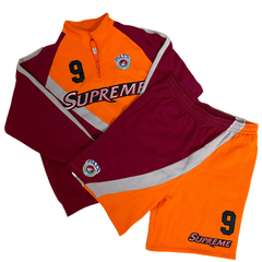 Supreme Equipe Short Set / Tracksuit Red / Orange