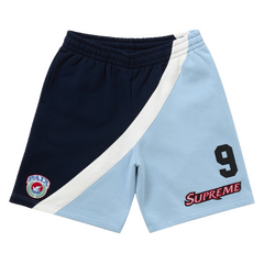 Supreme Equipe Shorts Navy Blue / Baby Blue