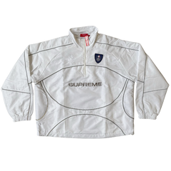 Supreme Reflective Half Zip Track Jacket White