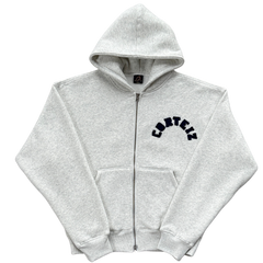 Corteiz College Arch Zip Hoodie Gray