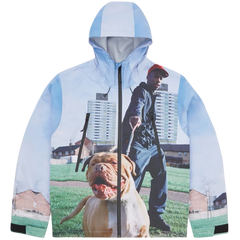 Corteiz Elitework Waterproof Shell Jacket Simon Wheatley Light Blue