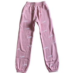 Corteiz Joggers Pink / White
