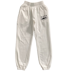 Corteiz 4 Star Anniversary Joggers White