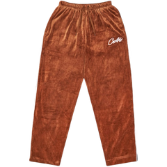 Corteiz Velour Joggers Brown