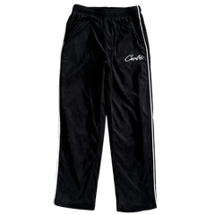 Corteiz Velour Joggers Black / White