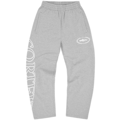 Corteiz Superior Royale V2 Open Leg Joggers / Sweatpants Gray / White