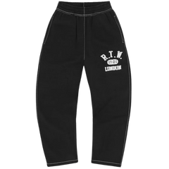 Corteiz RTW College Joggers / Sweatpants Black / White