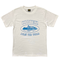 Corteiz Alcatraz RTW Shirt White / Blue