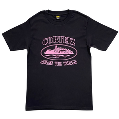Corteiz Alcatraz RTW Shirt Black / Pink
