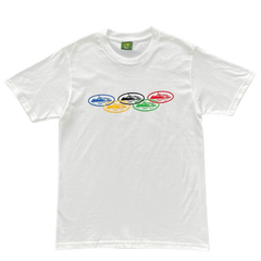 Corteiz Alcatraz Olympic T-Shirt White / Rainbow / Multicolor