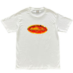 Corteiz Red Graffiti Round Shirt White / Red / Gold
