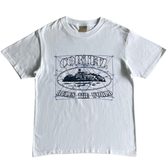 Corteiz Alcatraz Coordinates Shirt White / Black / Blue