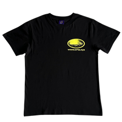 Corteiz Full Back Logo Shirt Black / Yellow