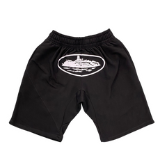 Corteiz Alcatraz Basic Shorts Black / White