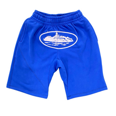 Corteiz Alcatraz Basic Shorts Blue / White