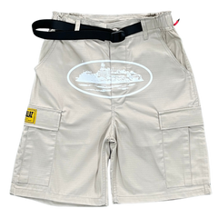 Corteiz Alcatraz Cargo Shorts Khaki / Beige