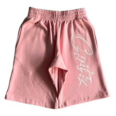 Corteiz Letter Shorts Pink / White