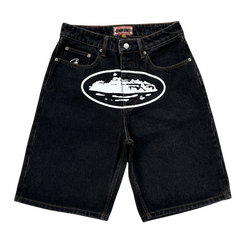 Corteiz Alcatraz Basic Shorts Black / White