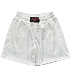 Corteiz HMP Mesh Panei Shorts White