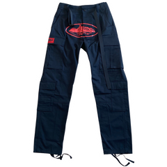 Corteiz Alcatraz Cargo Pants Black / Red