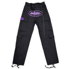 Corteiz Alcatraz Cargo Pants Black / Purple