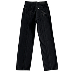 Corteiz Denim Jeans Tripple Black / All Black