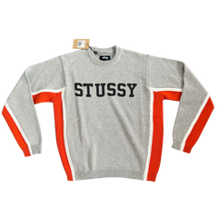 Stussy Sweater Gray / Orange
