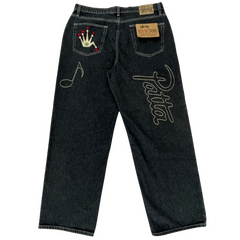 Stussy x Patta Zip Denim Work Pants / Zip Navy Blue