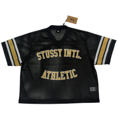 Stussy Mesh Jersey / Shirt Black / Yellow