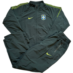 Vintage Nike Brazil Tracksuit Dark Green 2014/15