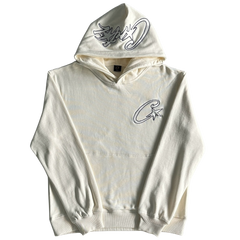 Corteiz Satin C-Star Hoodie Cream / Beige