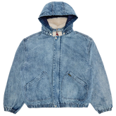 Supreme Faux Denim Bomber Jacket Blue