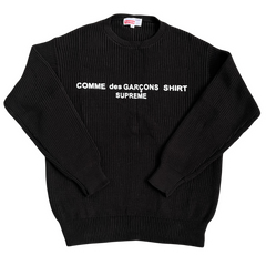 Suprem x COMME des GARÇONS Knit Sweater Black