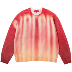 Supreme 100% Wool Blurred Logo Sweater Red