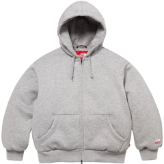 Supreme The North Face Down Filled Zip Hoodie Gray