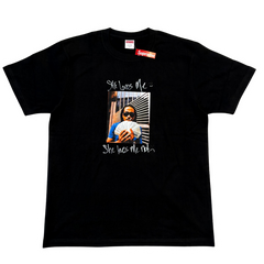 Supreme "She loves me (not)" Black