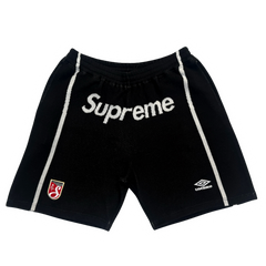 Supreme X Umbro Shorts Black / White / Red