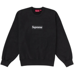 Supreme Box Logo Washed Sweater Black