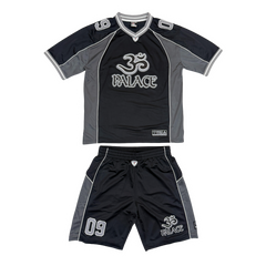 Palace "35" Short Set Black / Dark Gray