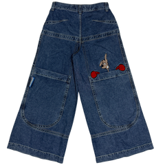 JNCO Kangaroo Baggy Denim Jeans Navy Blue