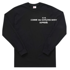 Supreme X COMME des GARÇONS Longsleeve Black