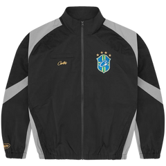 Corteiz Olympic Shuku Brazil Track Jacket Black