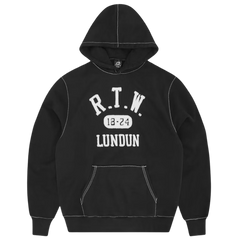 Corteiz RTW College Hoodie Black / White