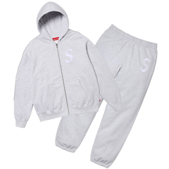 Supreme S Logo Tracksuit Gray