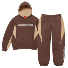 Supreme Division Tracksuit / Sweatsuit Brown / Beige / Cream