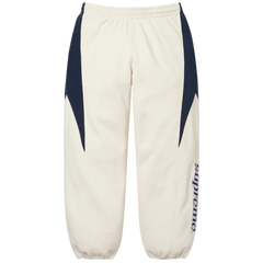 Supreme Division Joggers / Sweatpants Navy Blue / Cream / Beige