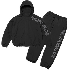Supreme Pellout Embroidered Tracksuit Black